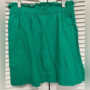 J.CREW LINEN MINI SKIRT